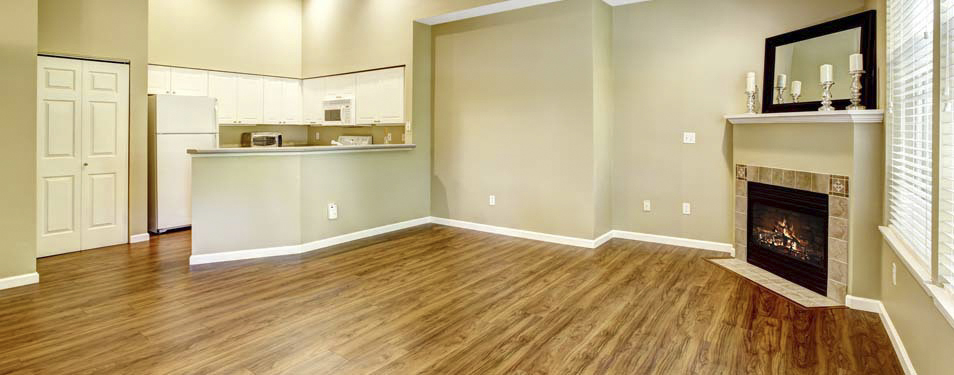 Spotless home after a move in clean.