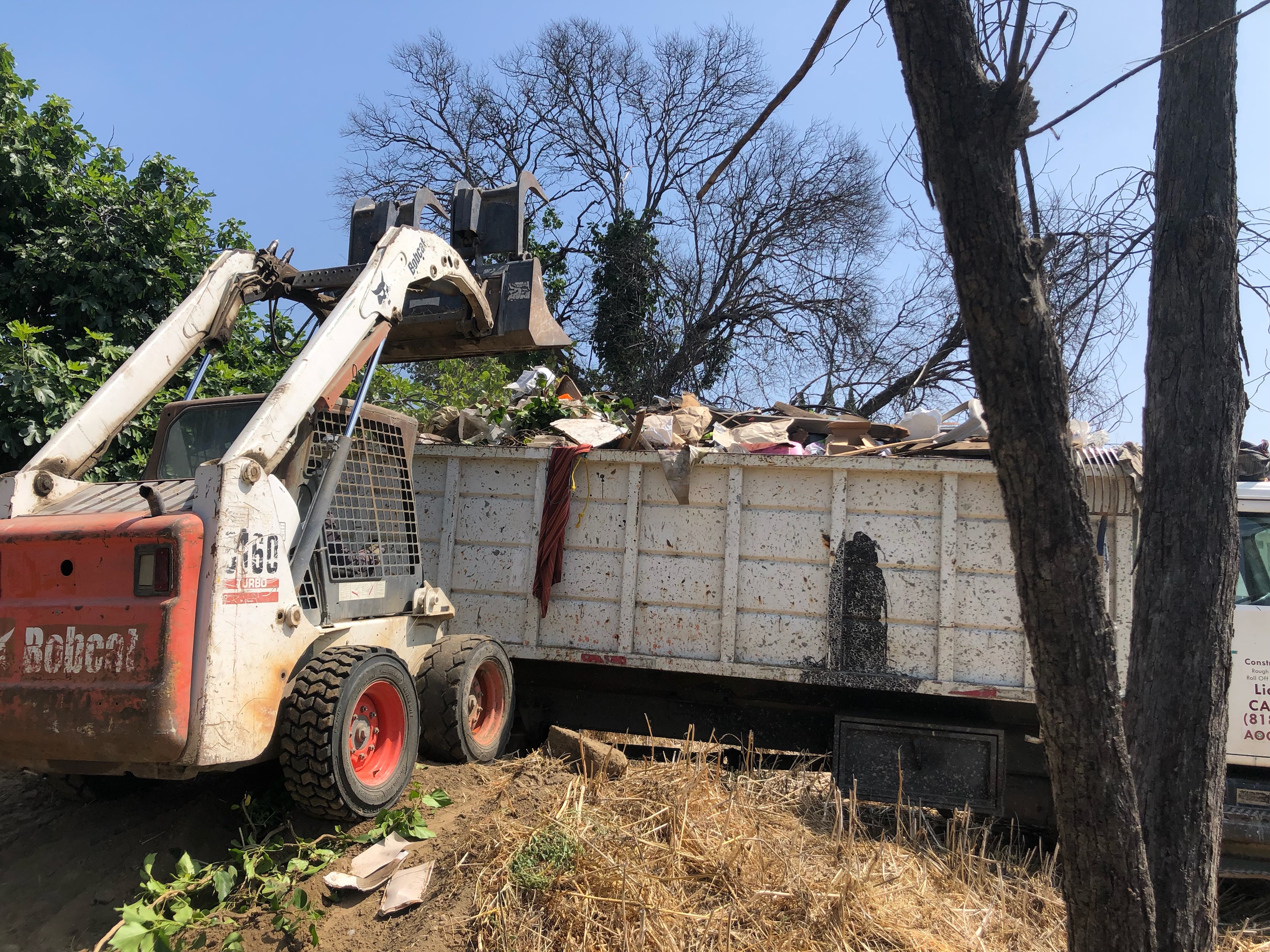 Bobcat tractor for Junk Removal